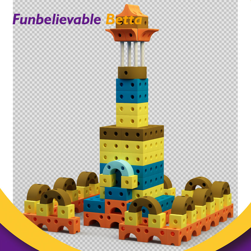 Bettaplay Best Selling Large Building Blocks , Educational Toys for Kids Big Foam DIY EVA Wall