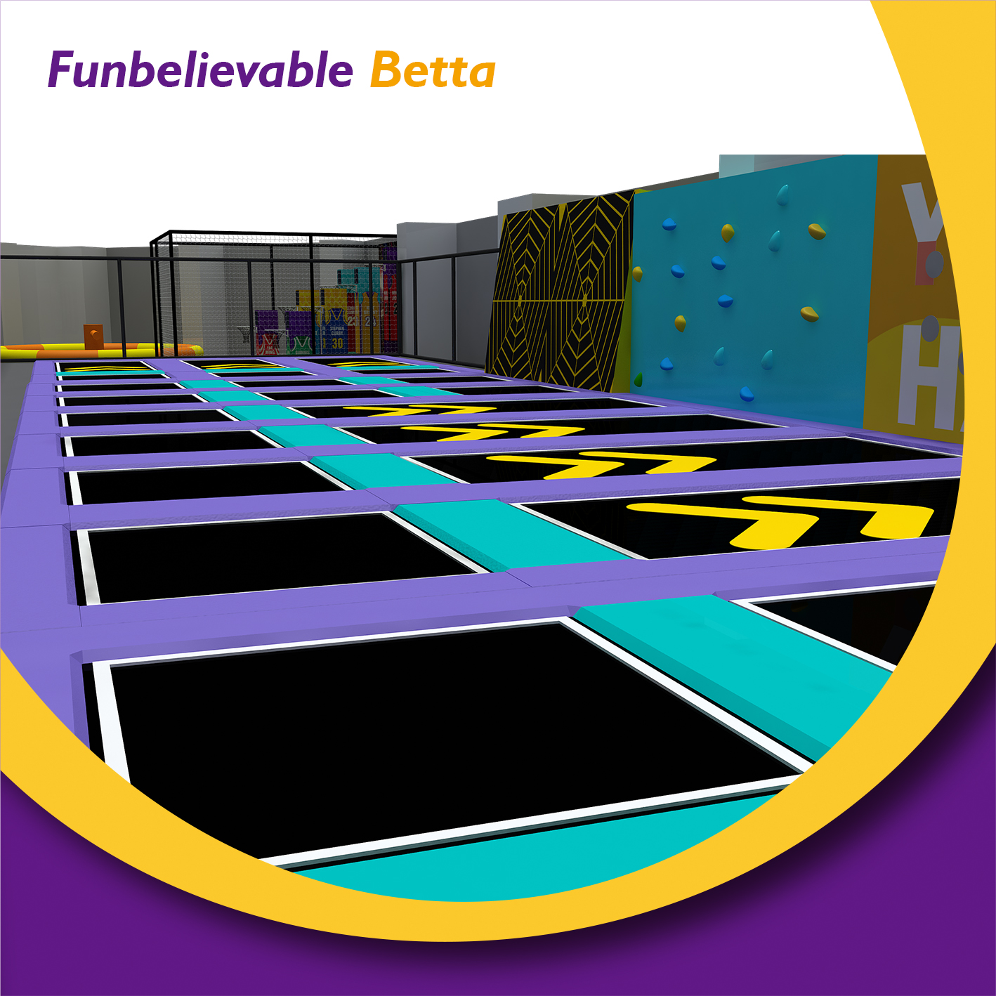 Bettaplay play center jump kids area indoor trampoline park jumping sports playground