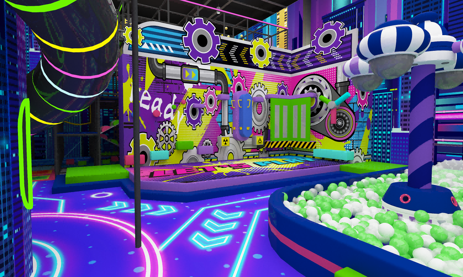 indoor donut slide with crazy equipment kids indoor playground equipment