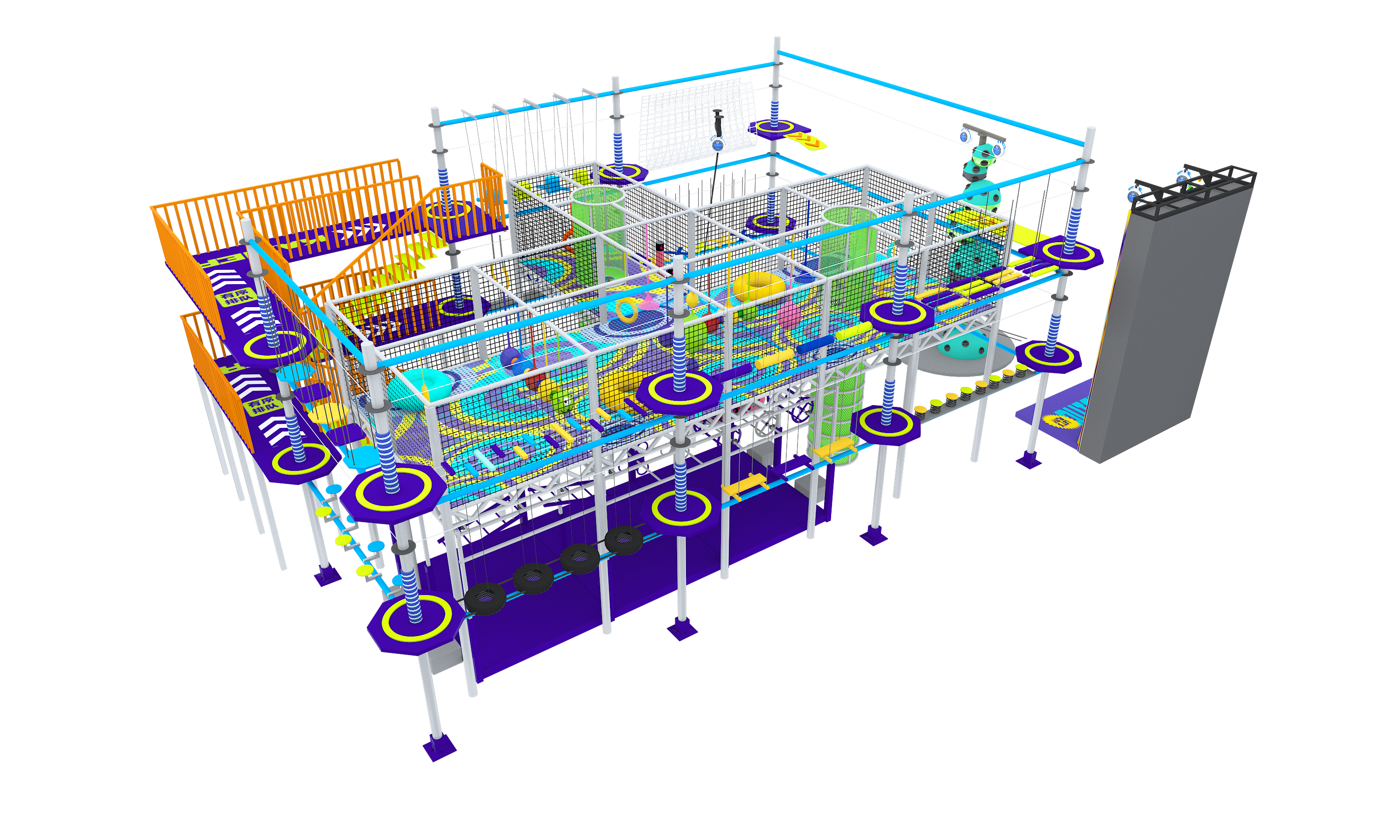 Interior amusement park design illustration Interior amusement park design illustration