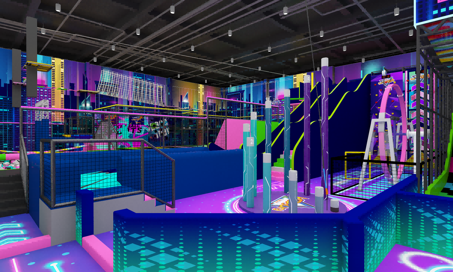 indoor playground trampoline park kids sports park indoor