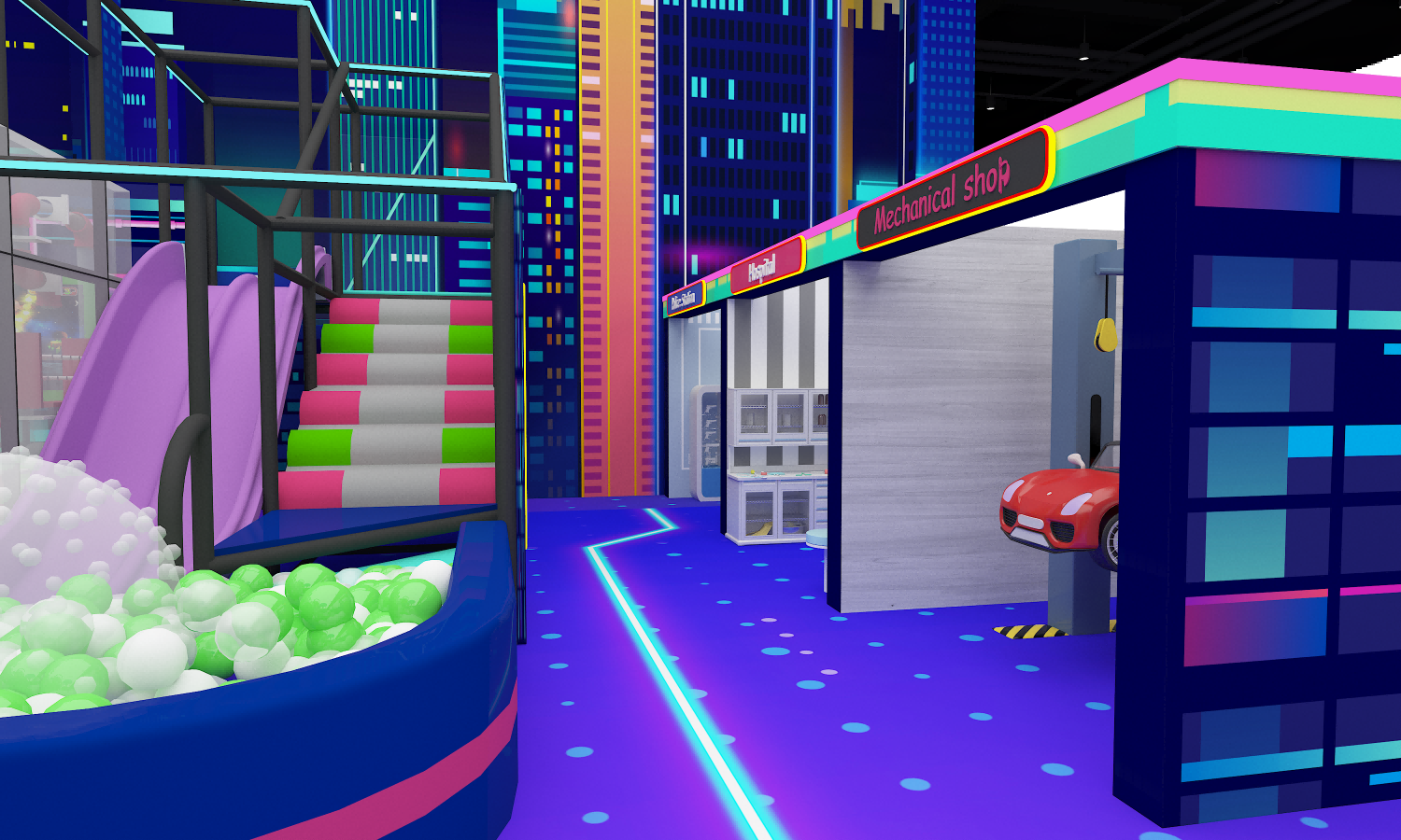 indoor amusement park indoor amusement park