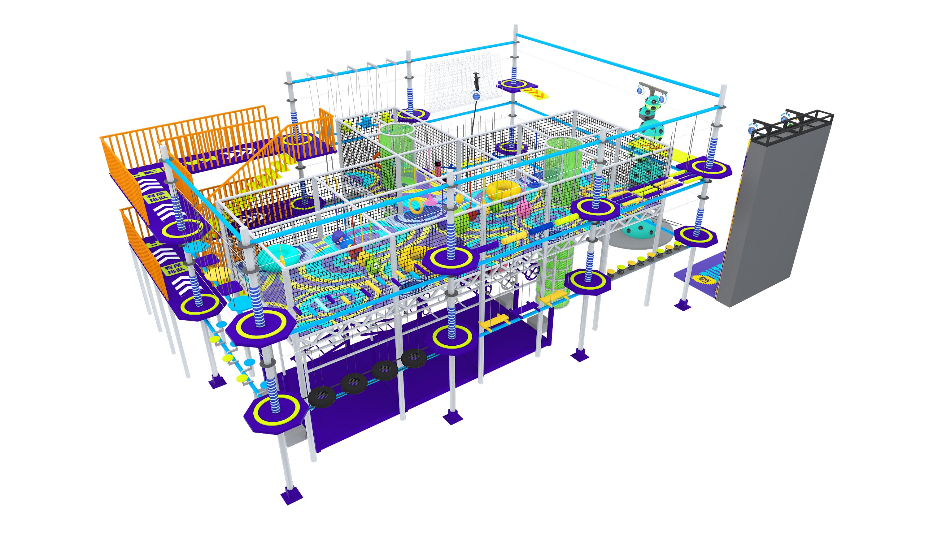 Interior amusement park design illustration Interior amusement park design illustration