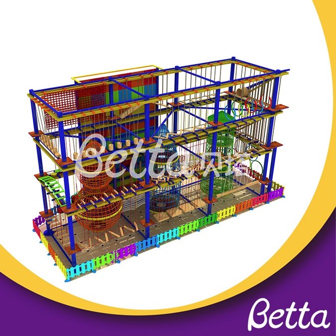 Bettaplay Custom design various color adventure shopping mall rope course.jpg