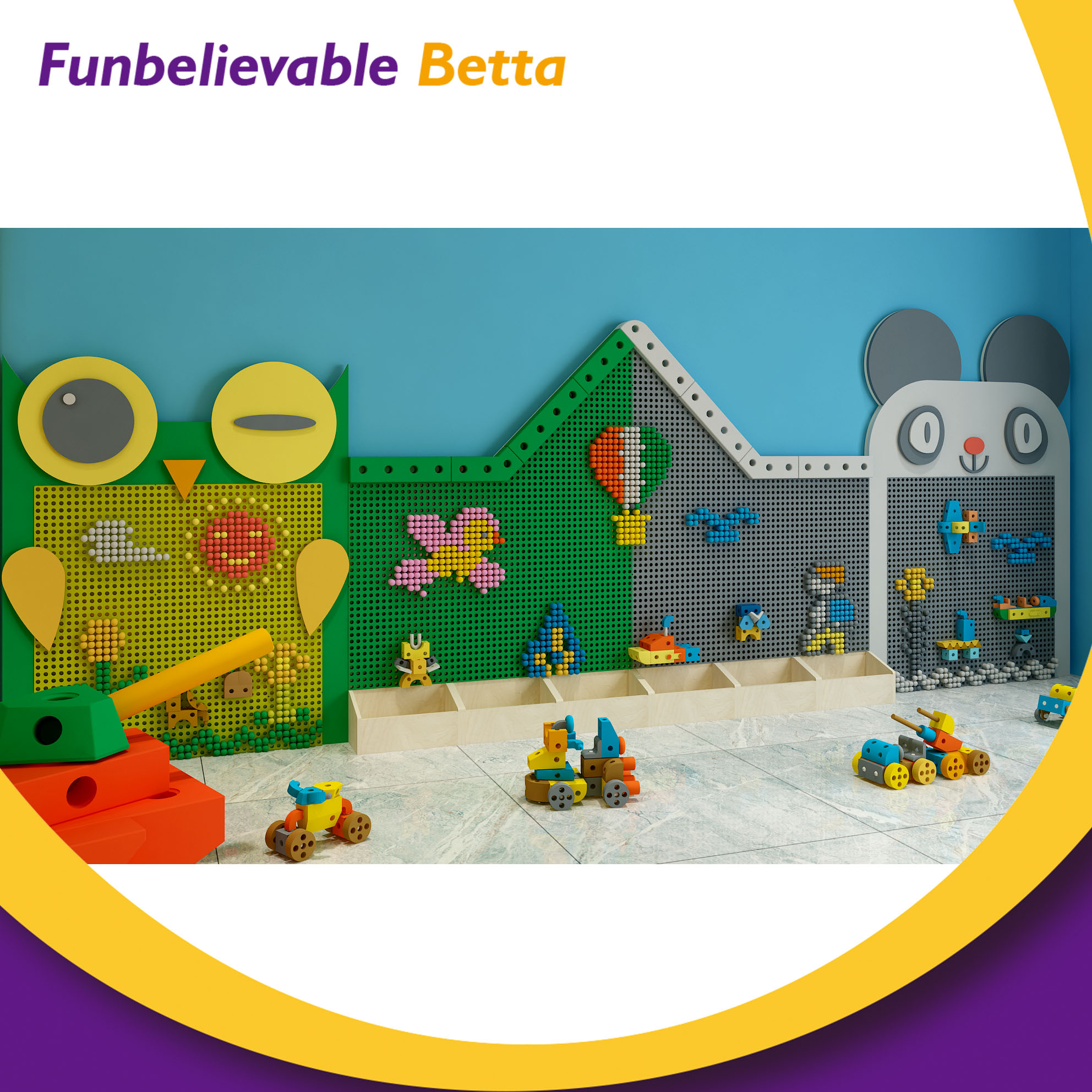 Bettaplay Best Selling Large Building Blocks , Educational Toys for Kids Big Foam DIY Building Block Toys
