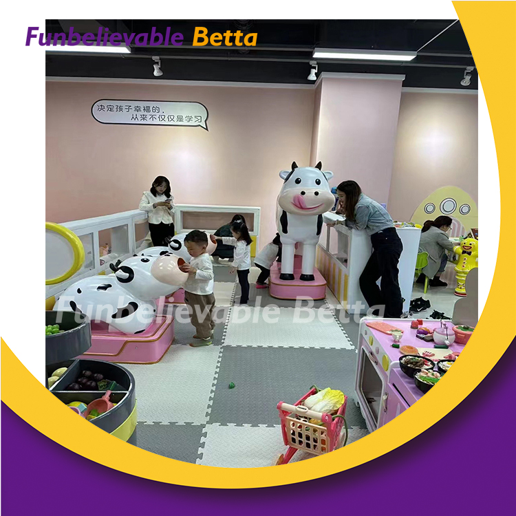 Bettaplay Kids Interactive Game Cow Role Play Farm Softplay Indoor Playground Kids Playground for Kindergarten