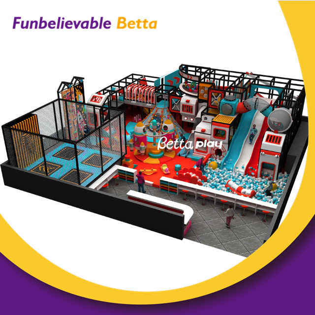 Bettaplay China Manufacturer Indoor Playground Equipment City Theme Naughty Castle Plastic Indoor Playground