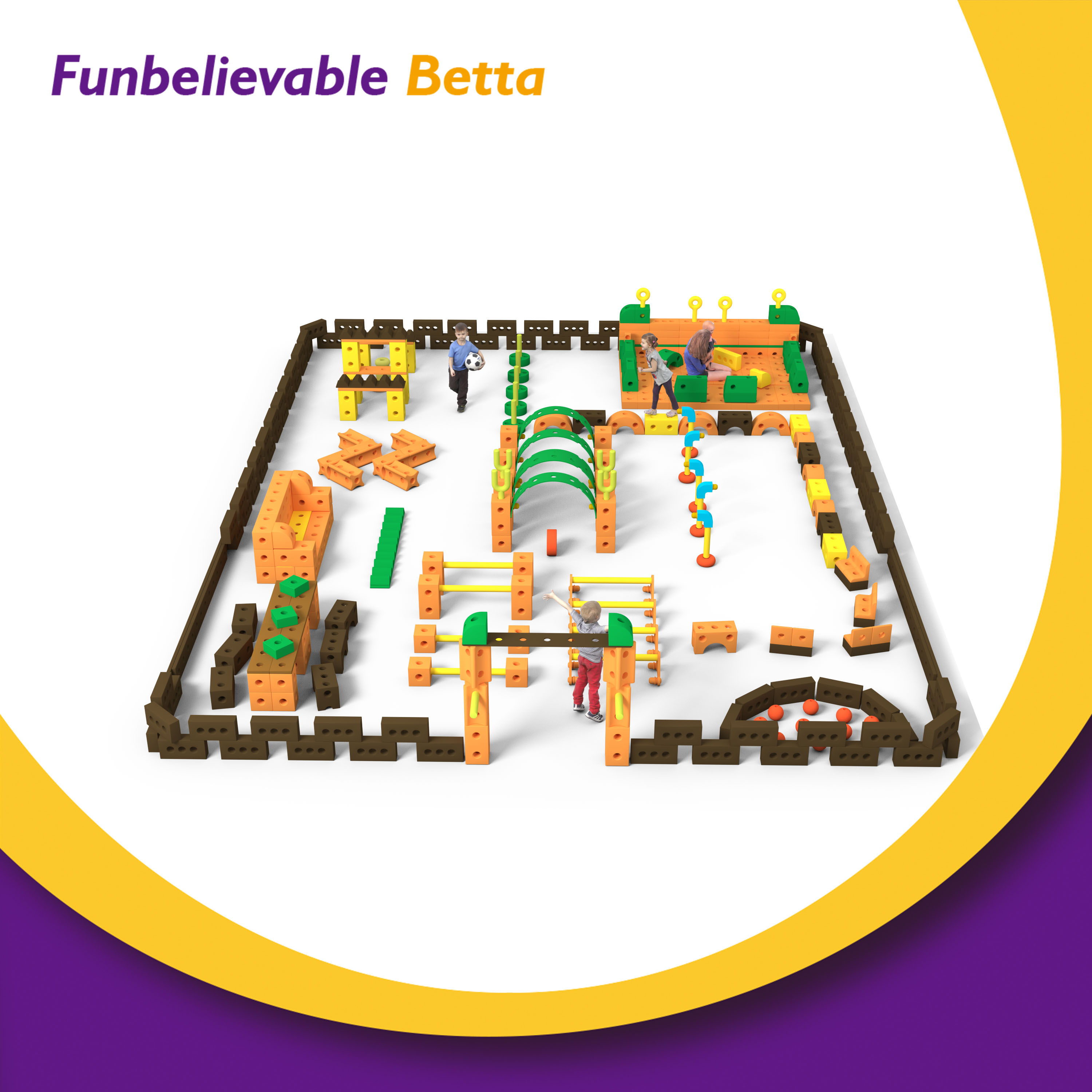 Bettaplay Best Seller Design Soft Eva Foam Education Building Blocks Bricks Star for Kids Building Bricks Toys