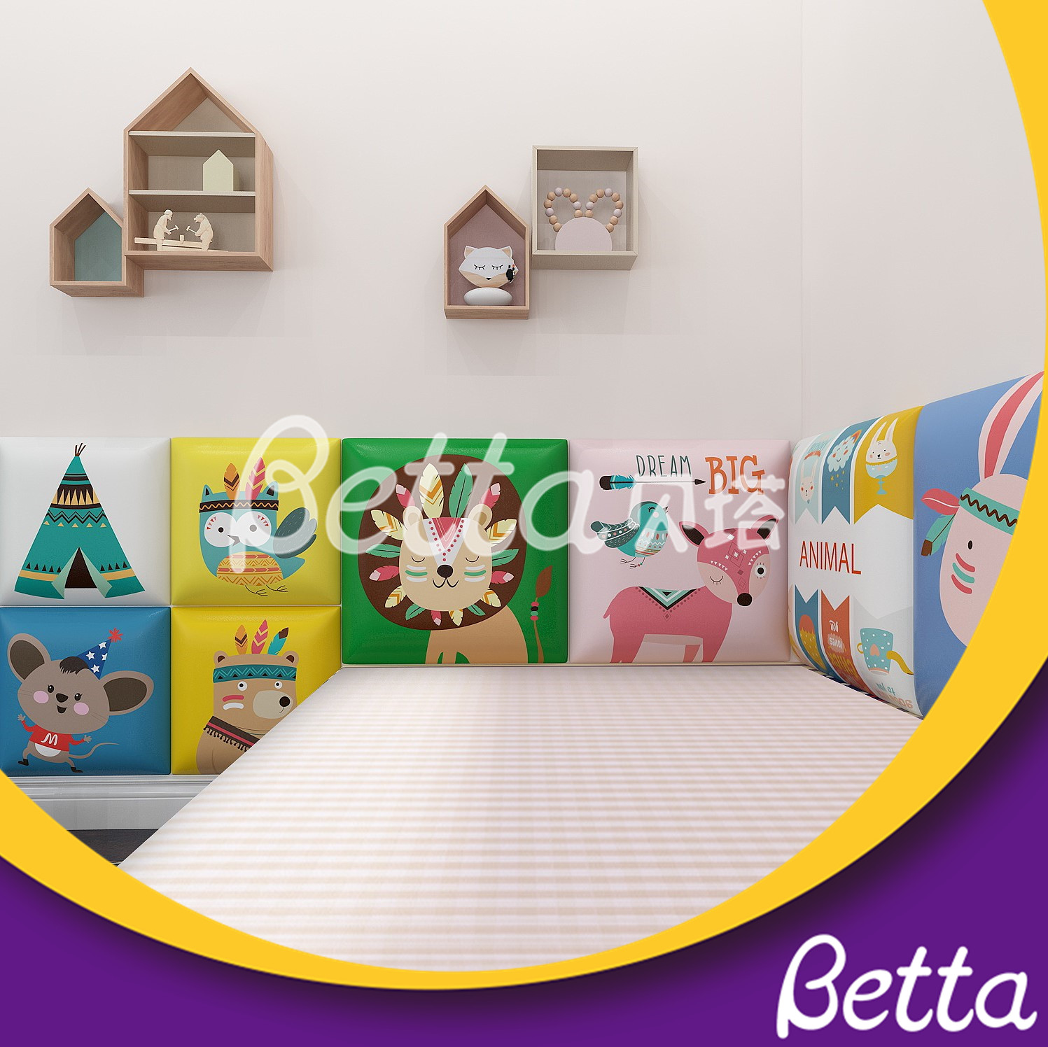 2019 Newest Soft Wall Customized Colorful Wall Soft Play for Indoor Playground