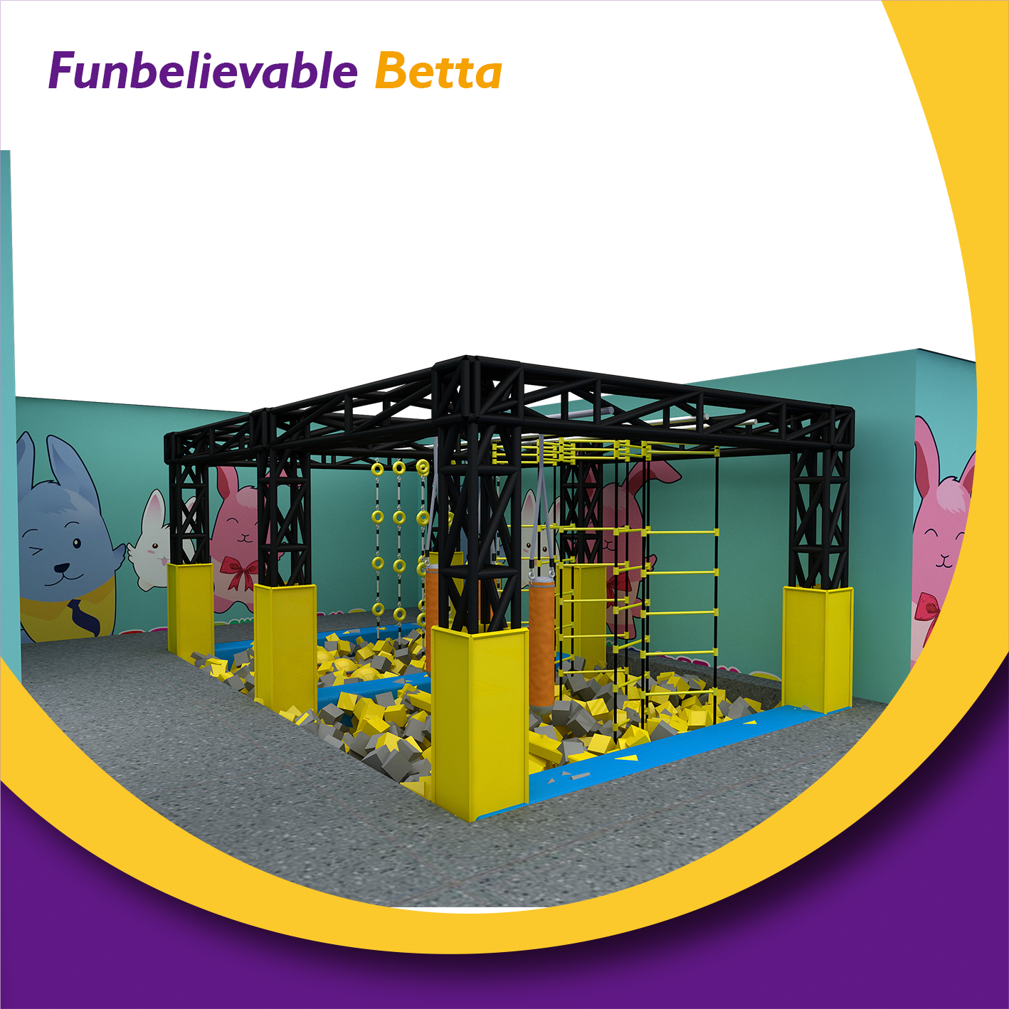 Bettaplay Kids trampoline park indoor play center jumping sports venue builder