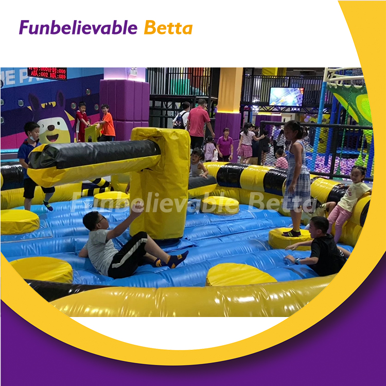Bettaplay Hot Inflatable Spin Jumping Trampoline Playground Indoor Inflatable Team Game for Kids Play