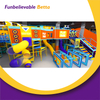 Bettaplay 3000 SQM Active Trampoline Park Rope Net Combine with Naughty Castle Indoor Playground Play Area