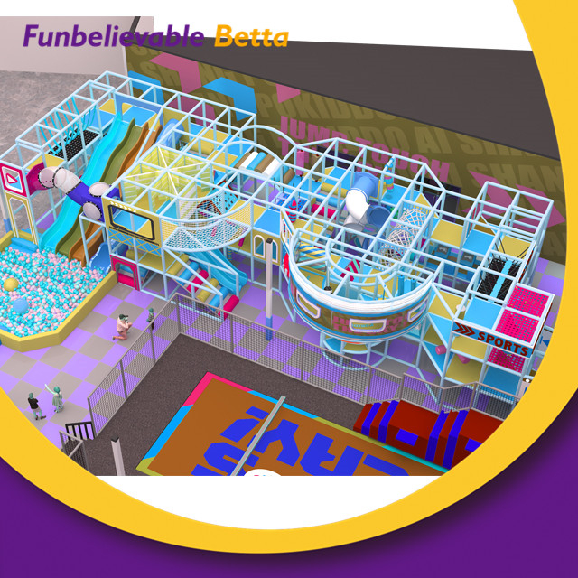 1600sqm Professional Safe Eco-friendly Soft Kids Indoor Playground Equipment for Children with Custom Themed Slides