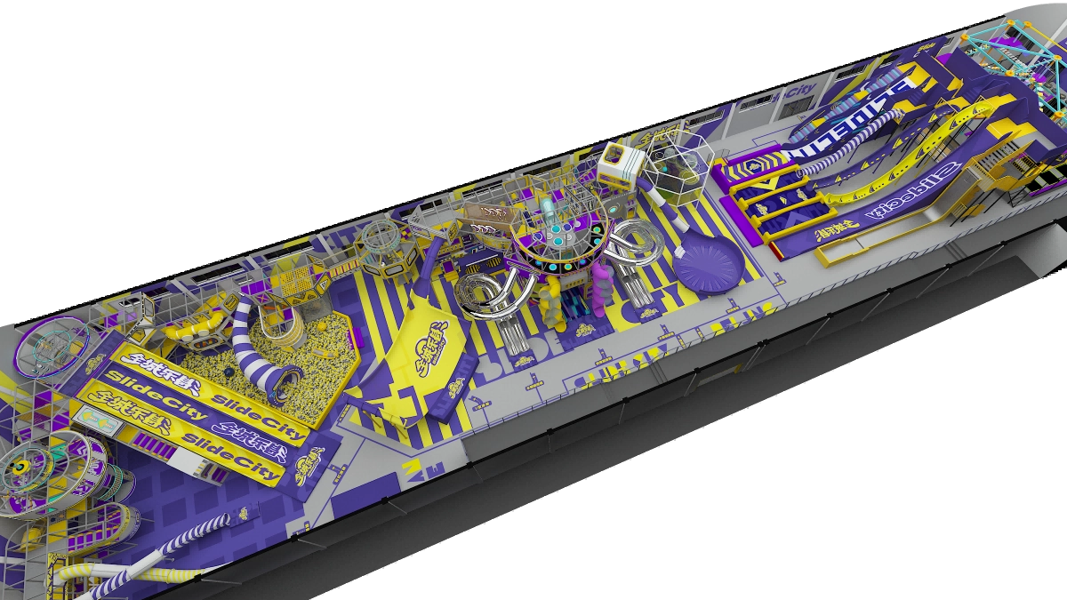 Pokiddo Design Case Study: 2400 Sqm "Slide Carnival" Indoor Sports Park in Beijing