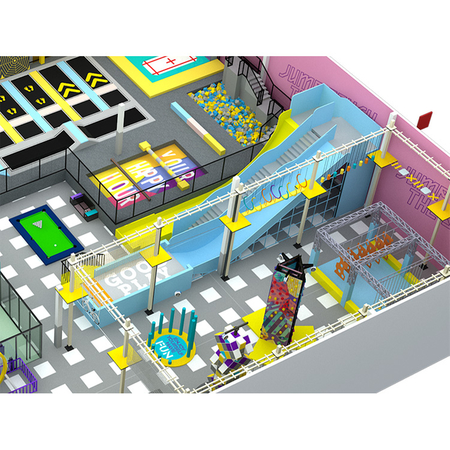 Bettaplay 1800SQM Sweet Style Indoor Playground Set Commercial Trampoline Adventure Park Kids Zone for Kids