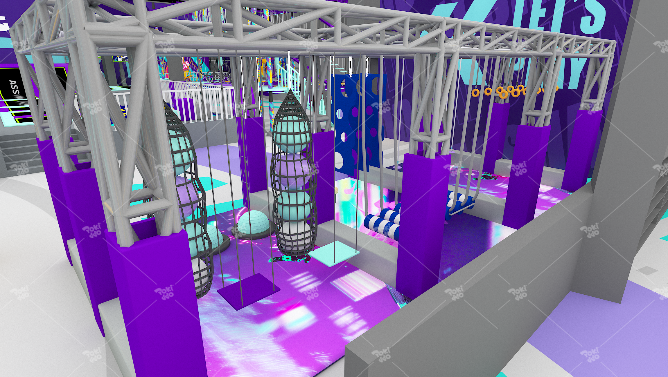 dise&ntilde;o de juegos infantiles interiores