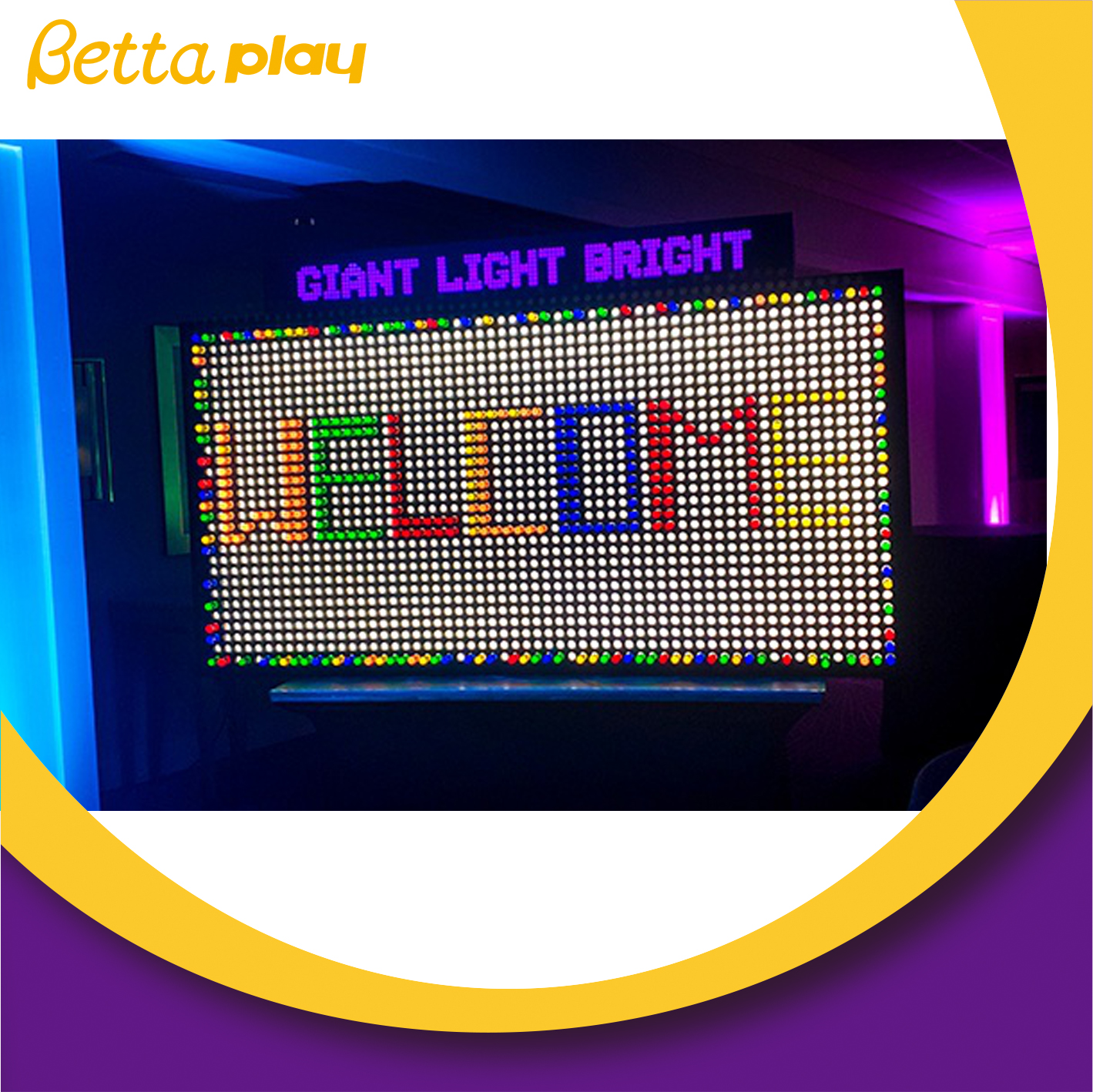 Bettaplay DIY Giant Light Bright Wall for Rental