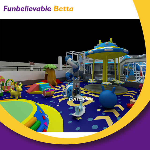 Bettaplay Space Theme Infants Children Play Area Commercial Soft Play Kids Indoor Playground with Ball Pit Trampoline