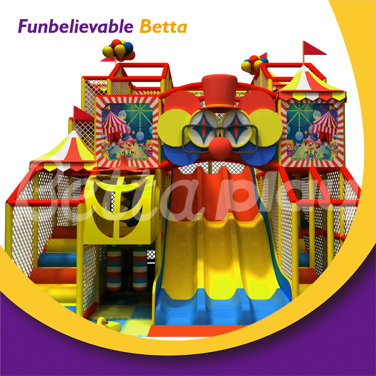 Bettaplay colorful Indoor Playground Equipment Small Indoor Slide with Ocean Ball Pool Soft Play Facilities for mall
