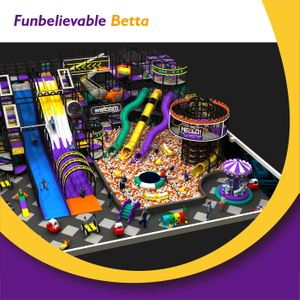 BetTaplay 500m² Play Play Park Equipment Commercial Indoor Playground con diseño de múltiples toboganes
