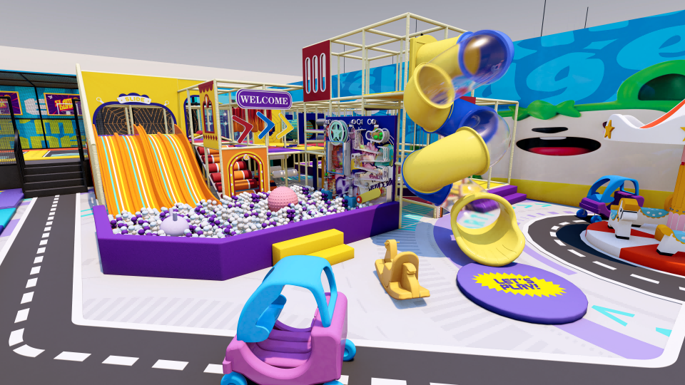 trampoline kids indoor playground indoor kids ball pit