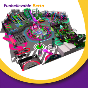 Bettaplay 3600 Sqm Indoor Playground Trampoline with Slide for Custom Design and Creative Kids