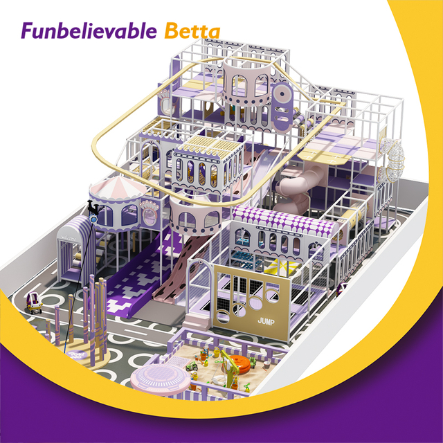 Bettaplay 450 SQM Elevate the Fun Dreamy Indoor Playground’s Adrenaline-Pumping High-Altitude Zip Line Adventure for All Ages