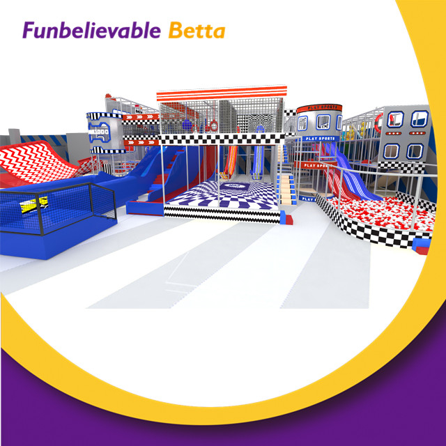 Bettaplay 8739 sqm Modern Custom Amusement Park Equipment Kids Indoor Playground With Ball Pit