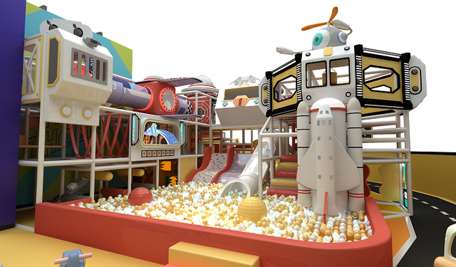 Bettaplay 490SQM Indoor Playground Equipment Slides for Kids for Shopping Malls Amusement Parks