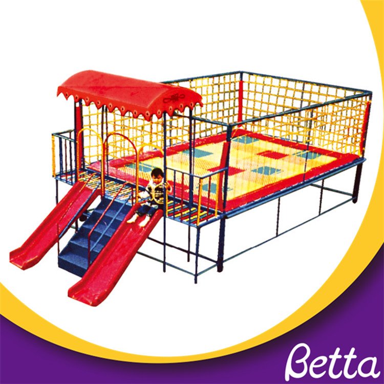 Customized size indoor small trampoline with stairs