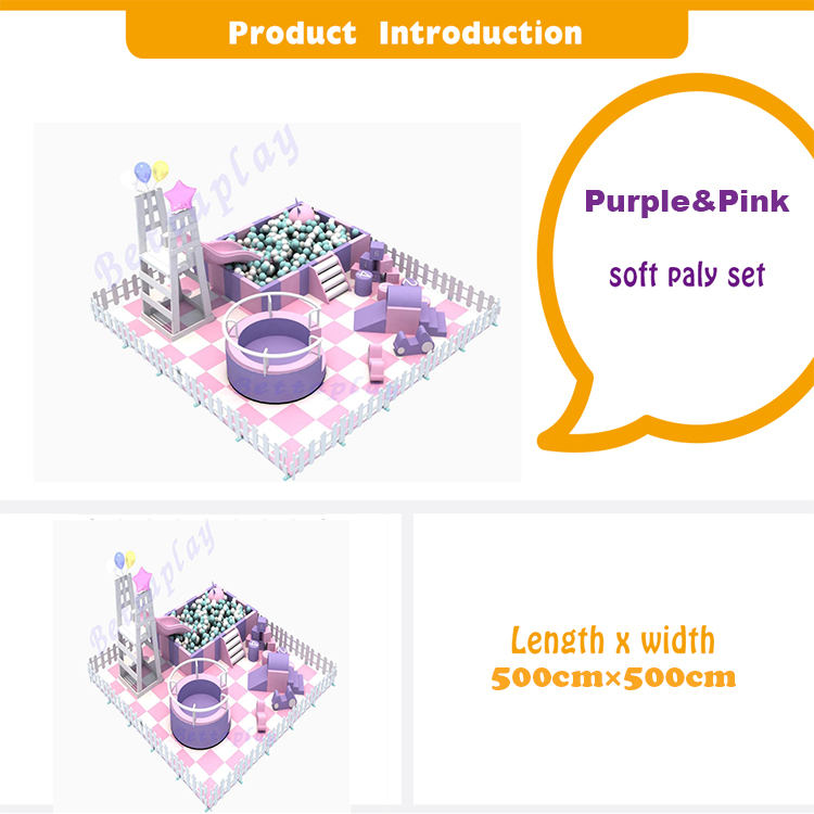 purple softplay set