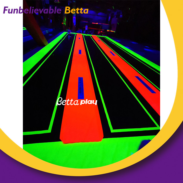 Bettaplay Glow Indoor Sports Adults Fun Park Commercial Trampoline Park Equipment for Indoor Playground 