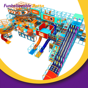 Bettaplay 3000 Sqm High-Quality Kids Child Area Neon Amusement Park Indoor Playground Factory Custom Soft Play Equipment with LED Slide