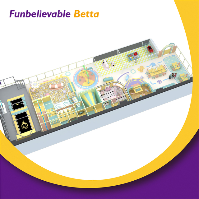 Bettaplay 230 SQM Bright Cozy Healing Color Theme Kid-friendly Indoor Mega Ball Pit with Trendy Interactive Play Equipment Non-stop Fun 