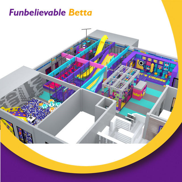 Bettaplay 1900 sqm Turnkey Solution Commercial Kids Indoor Playground Equipment