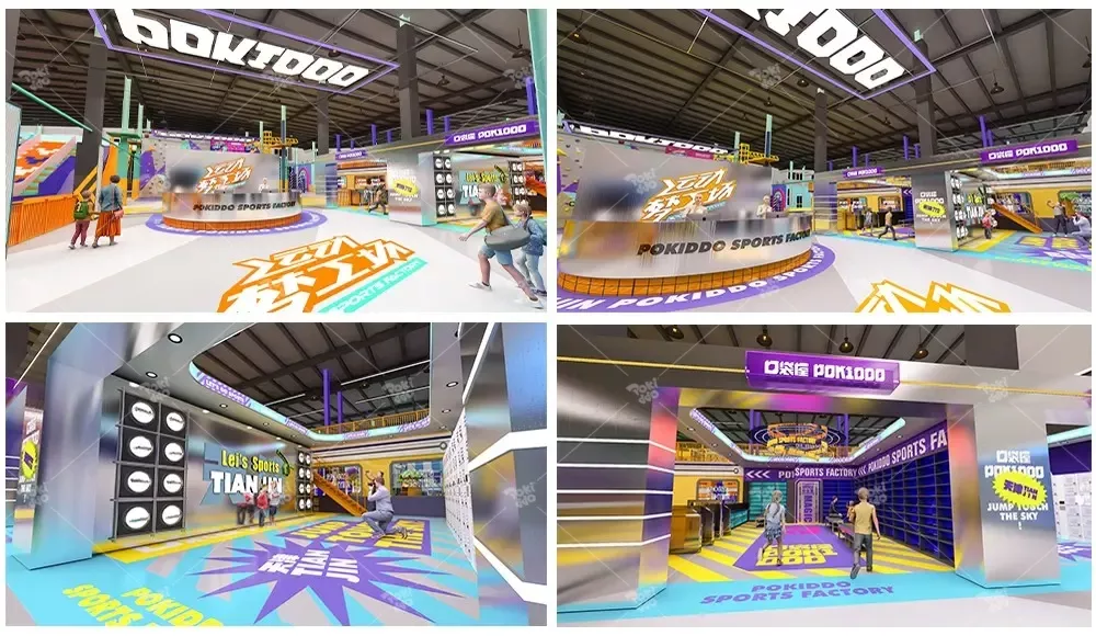 дизайн крытой детской площадки