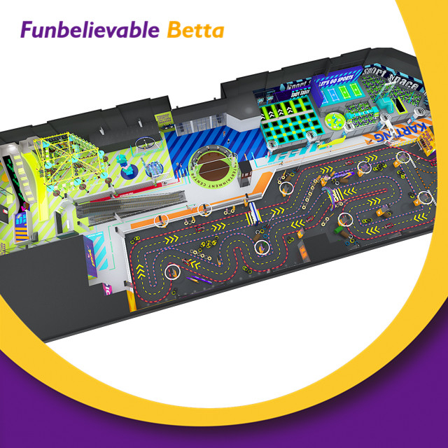 Bettaplay 7000 Sqm Commercial Children Jumping Park Customized Trampoline Park High Elastic Amusement Park Indoor Playground 