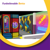 Bettaplay 330 SQM Indoor Red Energetic Theme Kids Playground Climbing Wall Amusement Park Big Ball Pool 