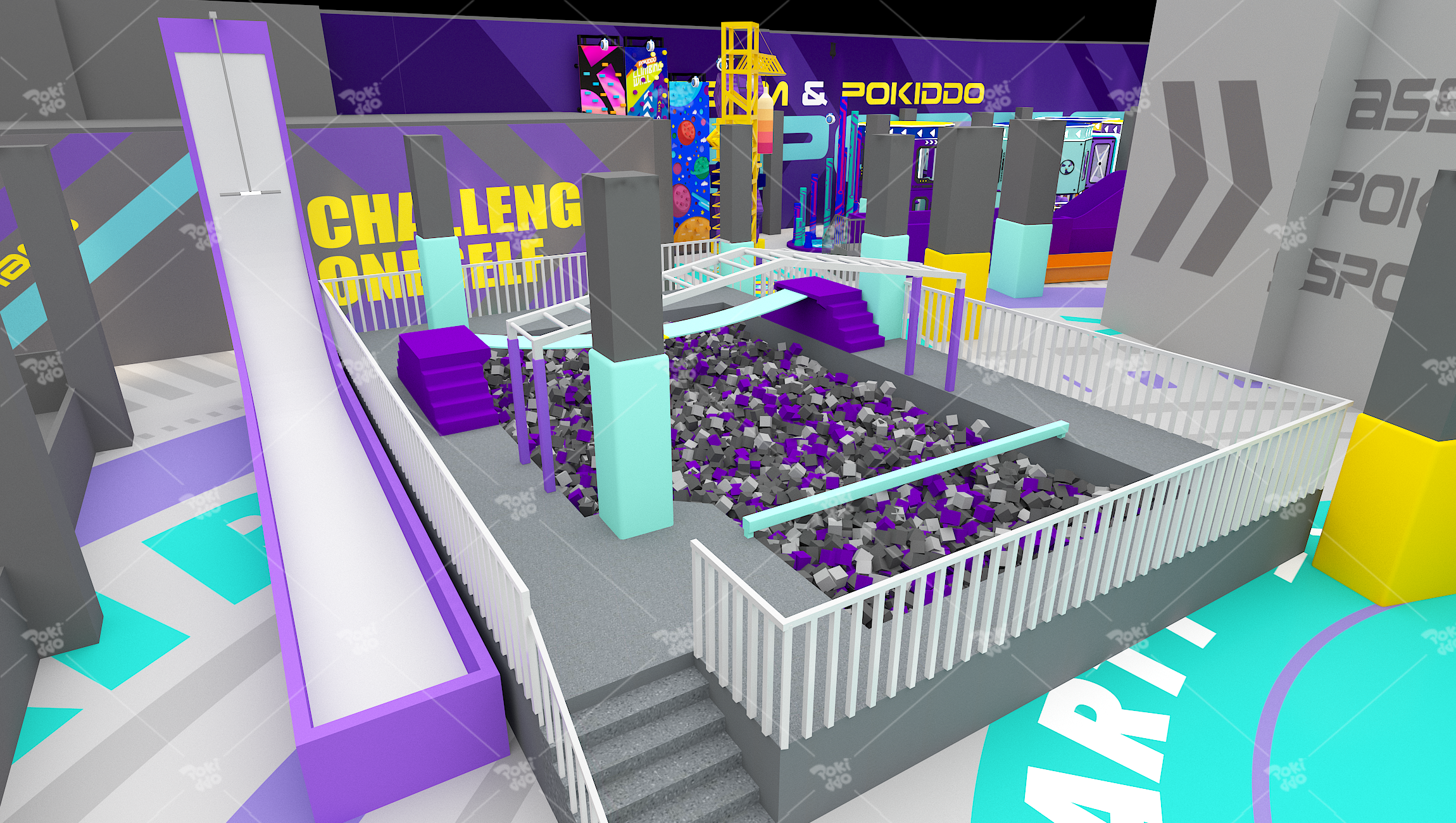 proveedor de juegos infantiles interiores