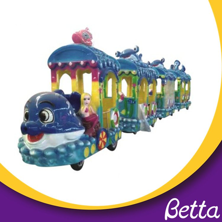 Ocean theme park electric track train for fun 