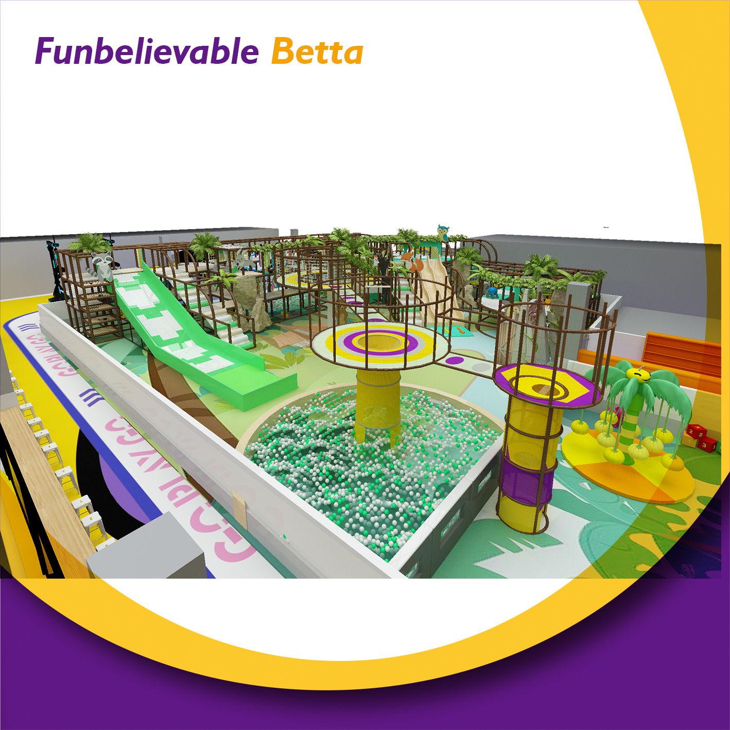 Bettaplay Playground Equipment New Design Play Area Soft Padded Indoor Playground Kids Area Equipments Indoor Playground