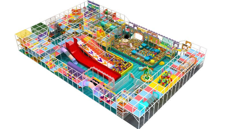 Design Case of a 600sqm Children's Playground Transformed from a Supermarket in Mozambique