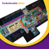 Bettaplay 3995 Sqm Large Kids Indoor Playground Maze Ninja Indoor Kids Children Playground Equipment Good Big Slide Swing Manufacturers