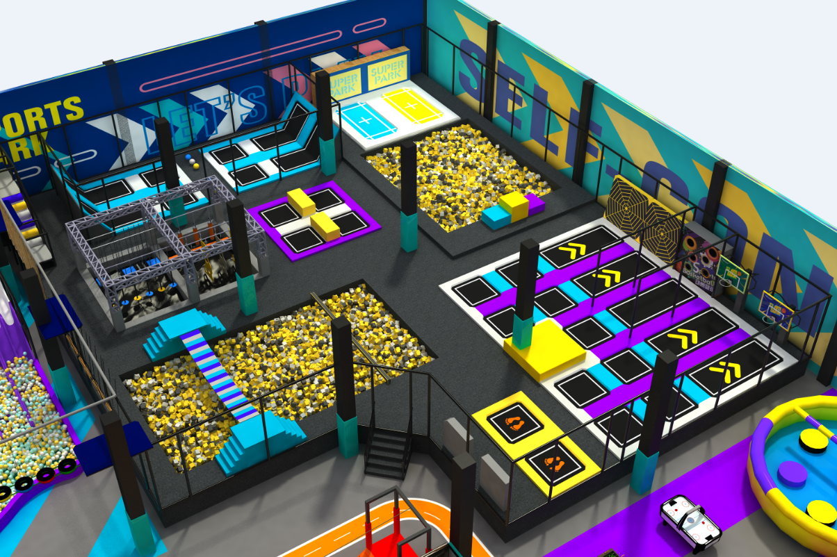 Effect picture of indoor amusement park