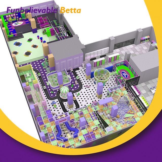 1700sqm Custom Commercial Mazes Interactive Games Children Play Center Kids Zone Indoor Soft Playground