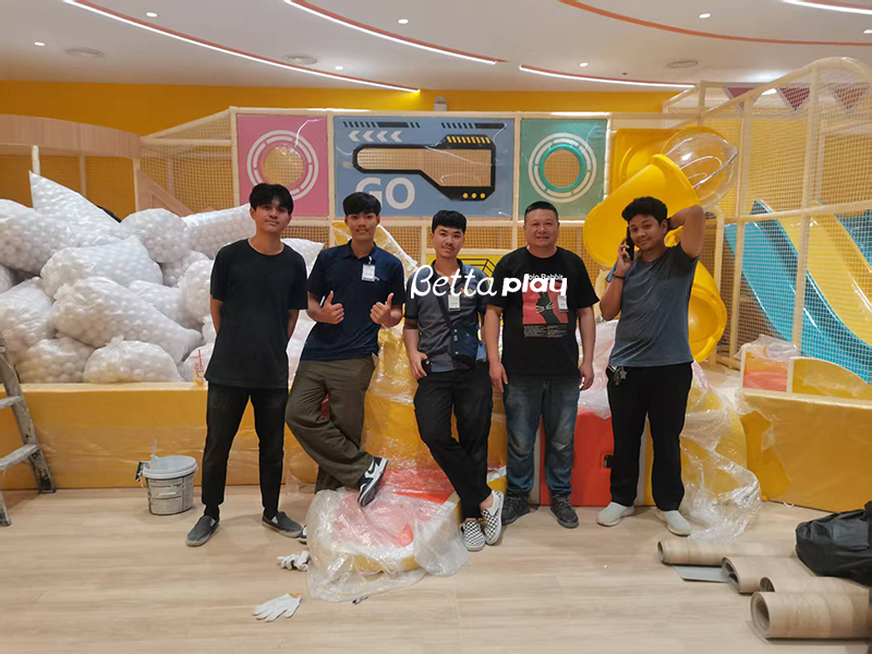 indoor playground installation
