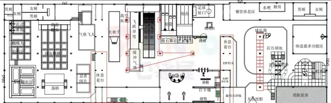 дизайн крытой детской площадки