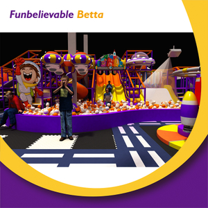 Bettaplay 437 SQM Vibrant Orange Astronaut-themed Indoor Playground Trampoline Ninja Obstacle Course Adventure