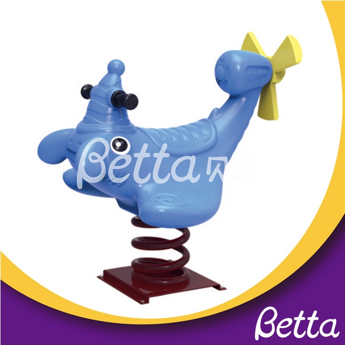 Bettaplay Quality-assured cartoon blue fish park spring amusement toy.jpg