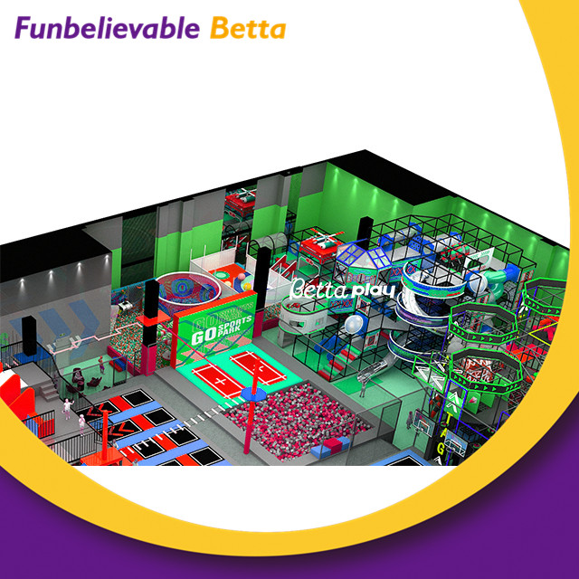 Bettaplay Brand Manufacturers Commercial Kids Child Jumping Indoor Trampoline Park 